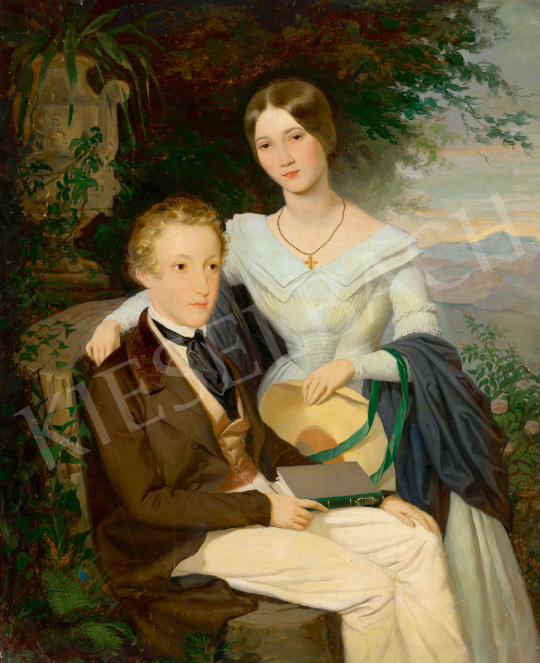  Weber, Henrik - Siblings Love, 1843 | 78. autumn auction auction / 241 Lot
