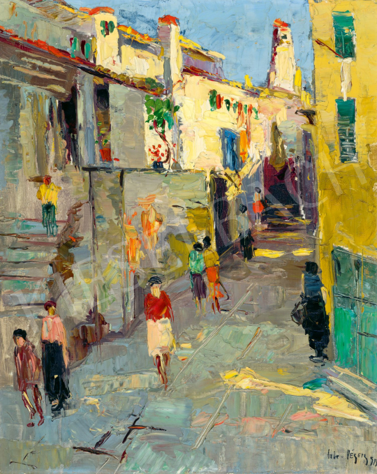  Négely Rudolf - Mediterrán utca (Rab szigetén) | 78. őszi aukció aukció / 249 tétel