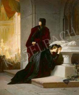 Liezen-Mayer Sándor - Mária királynő és anyja, Erzsébet Nagy Lajos sírjánál, 1864 