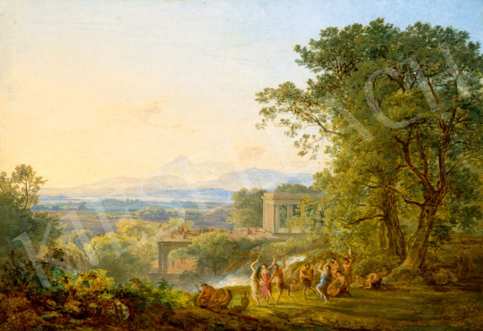 Id. Markó Károly - Bacchus ünnep (Bacchanália, A bor ünnepe) 1832 körül | 78. őszi aukció aukció / 160 tétel