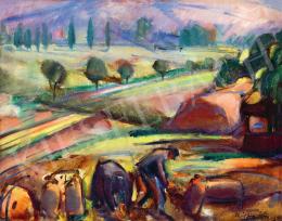  Márffy Ödön - Konstruktív táj, 1910-es évek közepe 