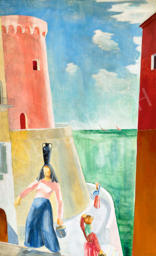 Gáborjáni Szabó, Kálmán - Mediterranean Landscape, c. 1935 | 79th Winter Auction auction / 31 Lot