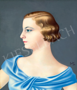 Ecsődi Ákos - Kék ruhás lány, 1934 