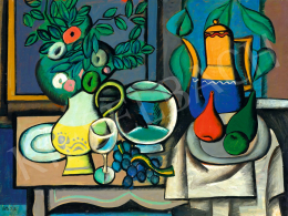  Bótos Sándor - Francia csendélet akváriummal, 1970 