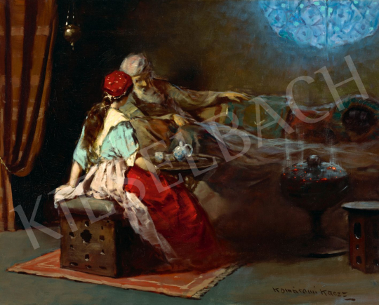 Komáromi-Kacz Endre - Keleti jelenet (Háremben) | 79. téli aukció aukció / 72 tétel