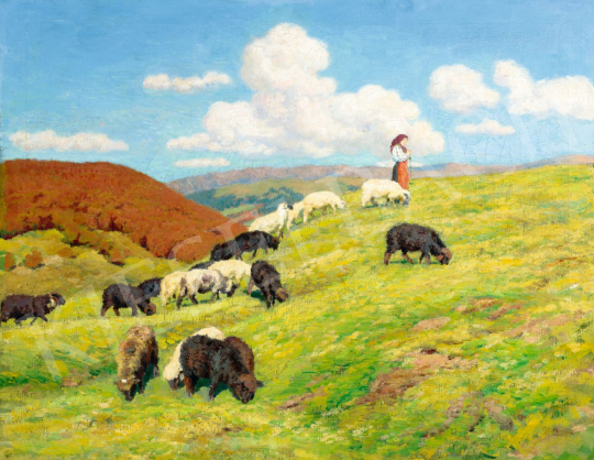  Glatz Oszkár - Az ősz színei (Erdélyi táj, Izvora), 1905 körül | 79. téli aukció aukció / 75 tétel