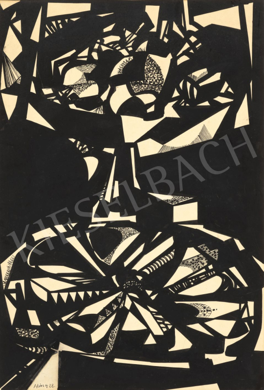  Hincz, Gyula - Tabletop Still-Life (Fruit Bowl, Crystal Projection), 1928 | 79th Winter Auction auction / 80 Lot