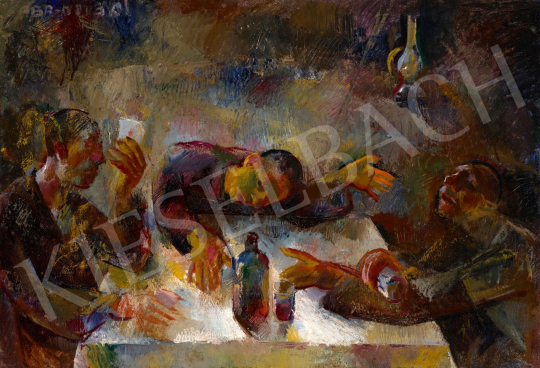 Aba-Novák, Vilmos - Pub in Zugliget, c. 1925 | 79th Winter Auction auction / 96 Lot