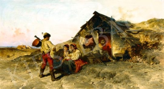 Böhm Pál - Faluszélén, 1886 | 79. téli aukció aukció / 112 tétel
