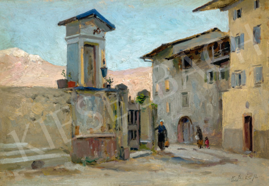  Edvi Illés Aladár - Észak-olasz kisváros   | 79. téli aukció aukció / 114 tétel