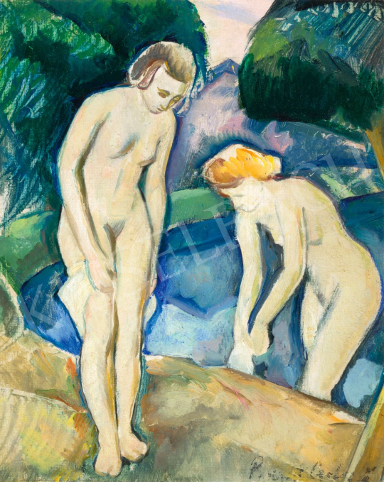  Perlrott Csaba Vilmos - Fürdőzők | 79. téli aukció aukció / 122 tétel