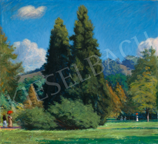 Mikola, András - In the Park of Nagybánya | 79th Winter Auction auction / 135 Lot