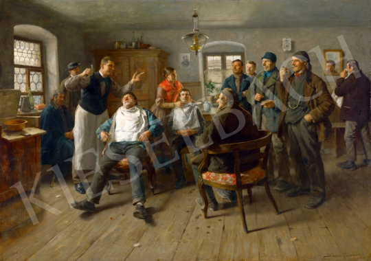  Bihari Sándor - Figaro előadást tart (Figaro docirt), 1889 | 79. téli aukció aukció / 152 tétel