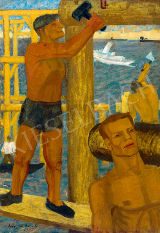 Berda Ernő - Hídépítők, 1935 | 79. téli aukció aukció / 173 tétel