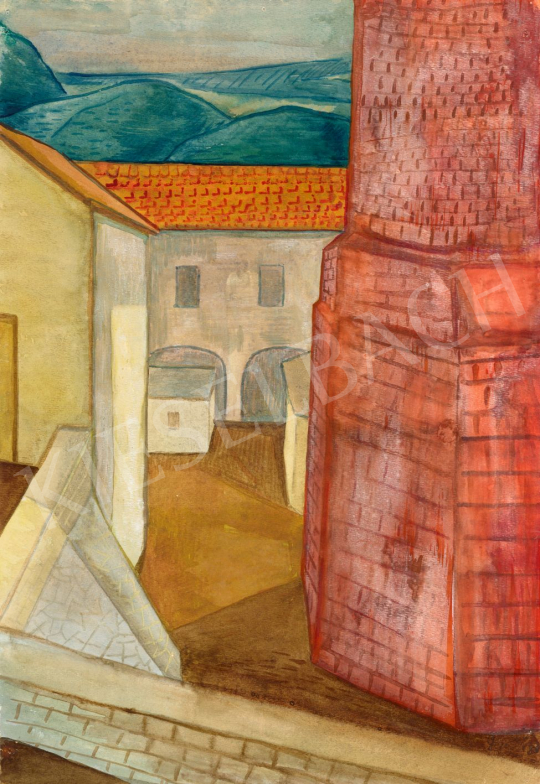 Dési Huber, István - Red Chimney of Budakeszi, 1937 | 79th Winter Auction auction / 232 Lot