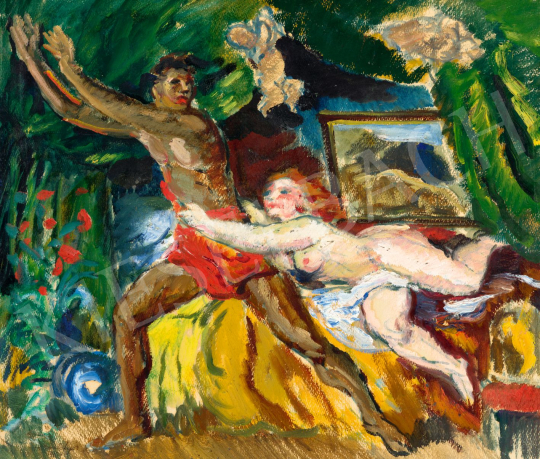  Herman, Lipót - Joseph and Potiphar’s Wife, 1910s | 79th Winter Auction auction / 243 Lot