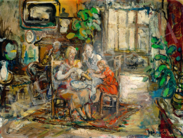  Jakoby, Gyula - Family Scene 