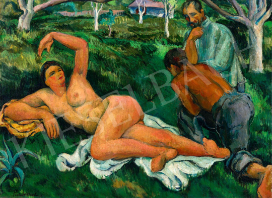  Perlrott Csaba Vilmos - Fekvő akt Nagybányán | 79. téli aukció aukció / 258 tétel