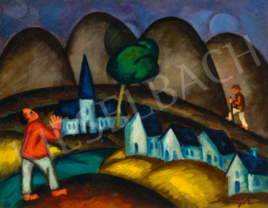  Bortnyik, Sándor - Village, c. 1918 | 79th Winter Auction auction / 265 Lot