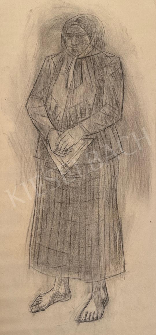 Eladó  Németh József - Parasztasszony zsebkendővel  festménye