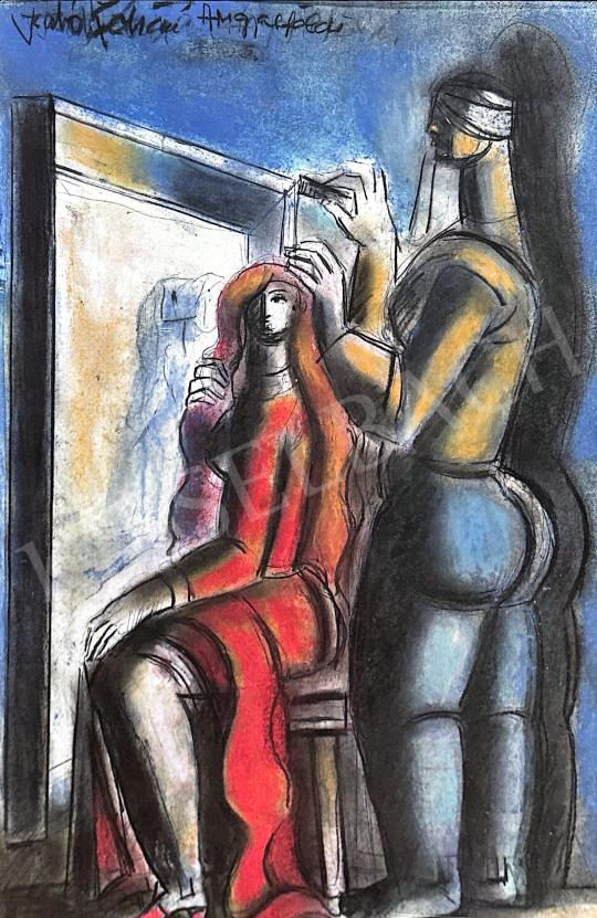 Eladó  Szabó Zoltán - Fésülködés festménye