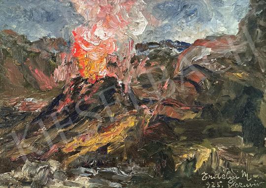 Eladó  Erdélyi Mihály - Vezúv, 1925  festménye