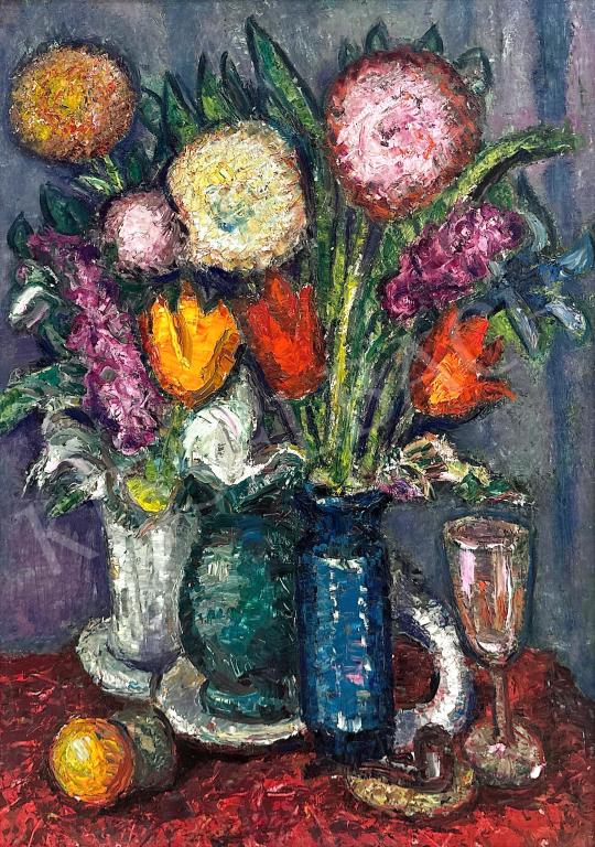 Eladó  Vén Emil - Virágcsendélet, 1973  festménye