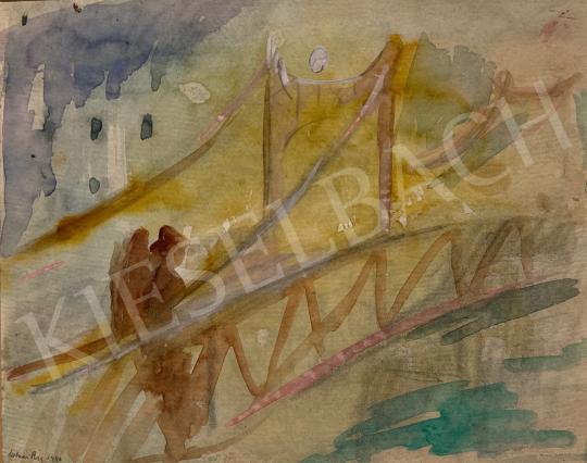 Eladó Molnár Róza - Sétálás az Erzsébet-hídon, 1940 festménye