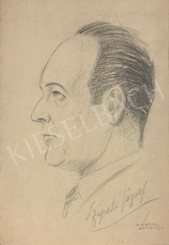 For sale Unknown painter - Portrait of József Szigeti 's painting