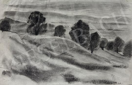 Eladó Bor Pál - Dombos táj, 1920 festménye