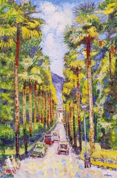  Vén, Emil - Mediterranean Park with an Alley | 4th Auction auction / 158 Lot