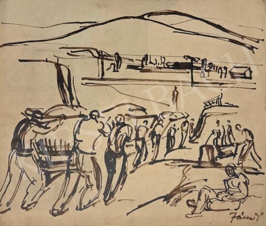 Eladó  Jándi Dávid - Folyóparton festménye