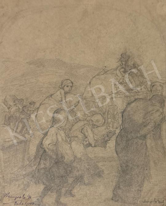 Eladó Komjáti-Wanyerka Gyula - I. világháborús menekülők Erdélyből, 1916  festménye