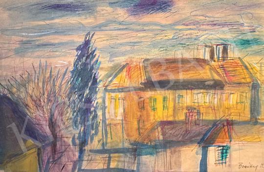 For sale Bozóky, Mária (dr. Balogh Lászlóné) - Detail from Balatonfüred, 1980  's painting