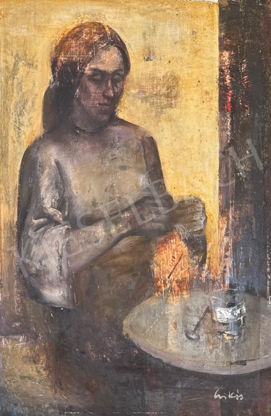 Eladó Csikós András - Asztalnál, 1970  festménye