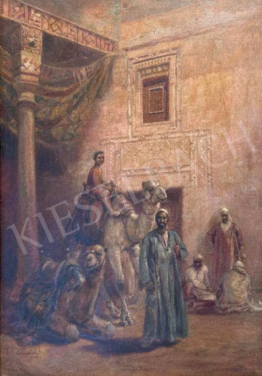 Eladó Cserna Károly - Teve vásár  festménye