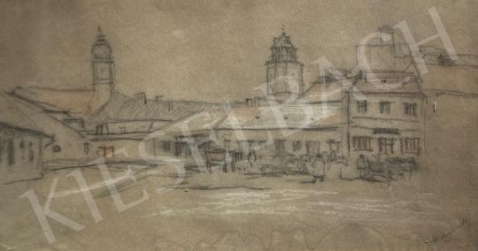 Eladó  Mednyánszky László - Utca részlet festménye