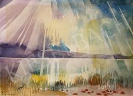  Pleidell János - Balatoni látkép, 1980 