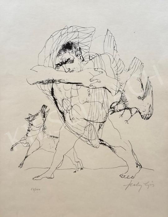 Szalay, Lajos - Fleeing painting