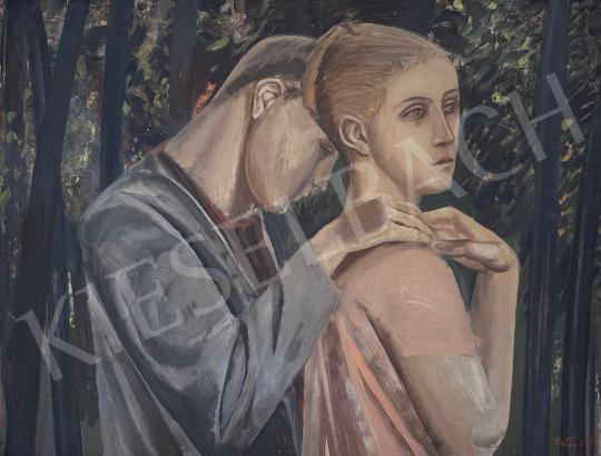 Eladó  Patay László - Szerelmesek, 1967 festménye