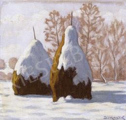  Börtsök, Samu - Two Haystacks in Nagybánya 