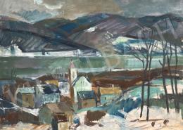  Zirkelbach László - Dunapart, 1965 (Zebegény) 