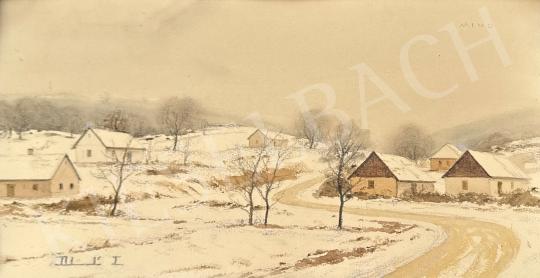 Eladó Dobroszláv Lajos - Téli falu festménye