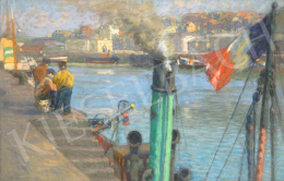  Poll, Hugó - In the Harbor (French Tricolour), c. 1900 