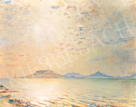 Halvax, Gyula - Lake Balaton with Badacsony in the Background | 80th Spring Auction auction / 17 Lot