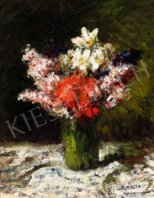  Koszta, József - Spring Flower Still Life, 1920s | 80th Spring Auction auction / 19 Lot