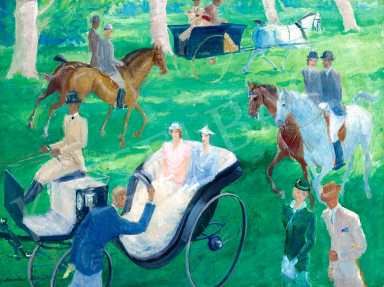 Monostori Moller, Pál - In a Parisian Park (Bois de Boulogne, Bonjour) | 80th Spring Auction auction / 22 Lot