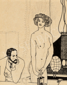 Tichy, Gyula - The Inventor and the Model, c. 1910 