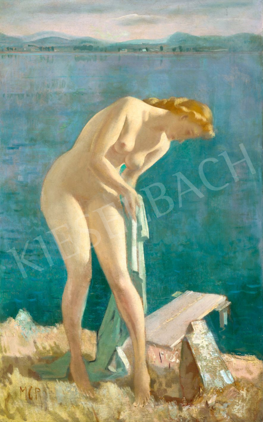 Molnár C., Pál - Bathing Woman (On the Shore of Lake Balaton), c. 1940 | 80th Spring Auction auction / 28 Lot