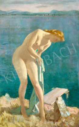  Molnár C., Pál - Bathing Woman (On the Shore of Lake Balaton), c. 1940 